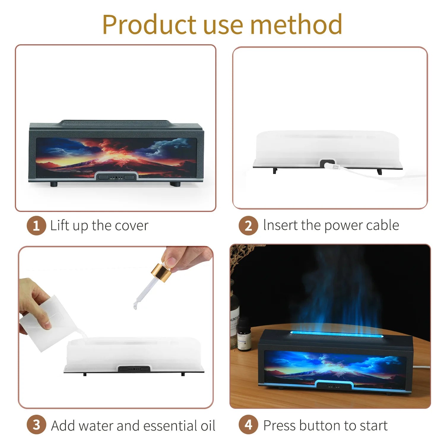 IGNIS Vulcano Flame Aroma Diffuser